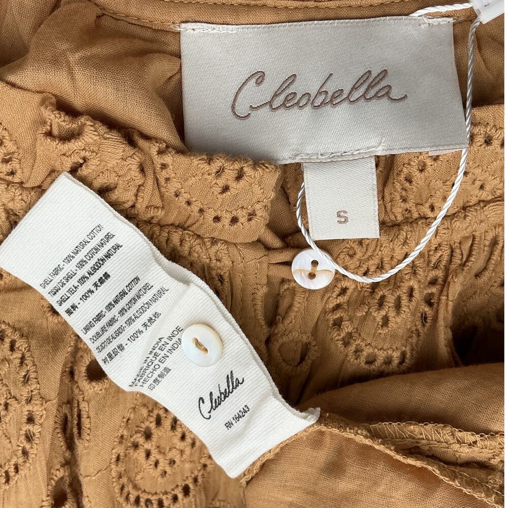 Cleobella Eyelet Tan Katie Blouse Size S View 4